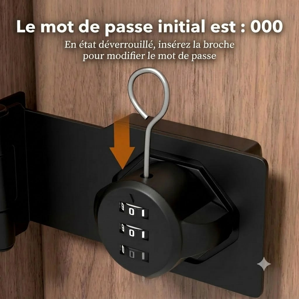 Serrure à Combinaison pour Armoires et Portes