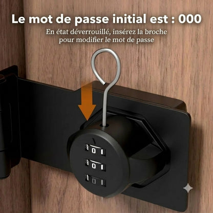 Serrure à Combinaison pour Armoires et Portes