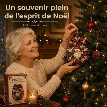 Kit DIY de boules de Noël en patchwork