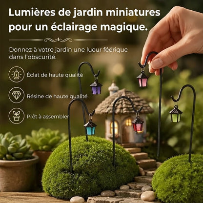 Mini lanternes lumineuses pour plantes lot de 7