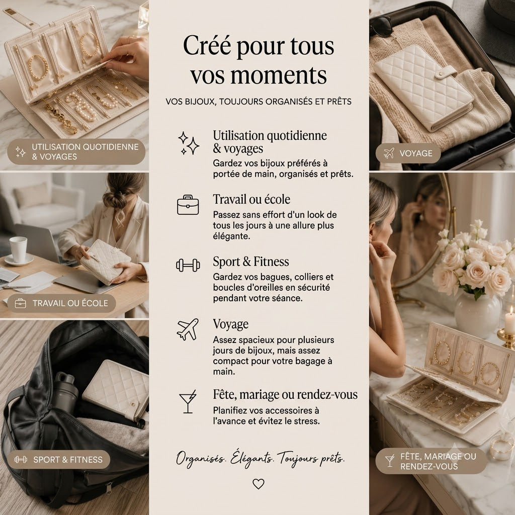 Boîte À Bijoux TravelLuxe – Compacte Et Toujours Organisée