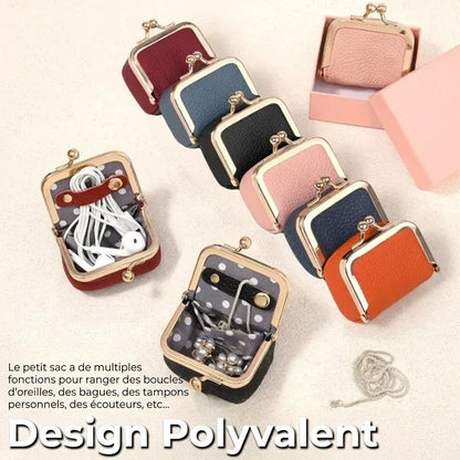 Boîte à bijoux en cuir