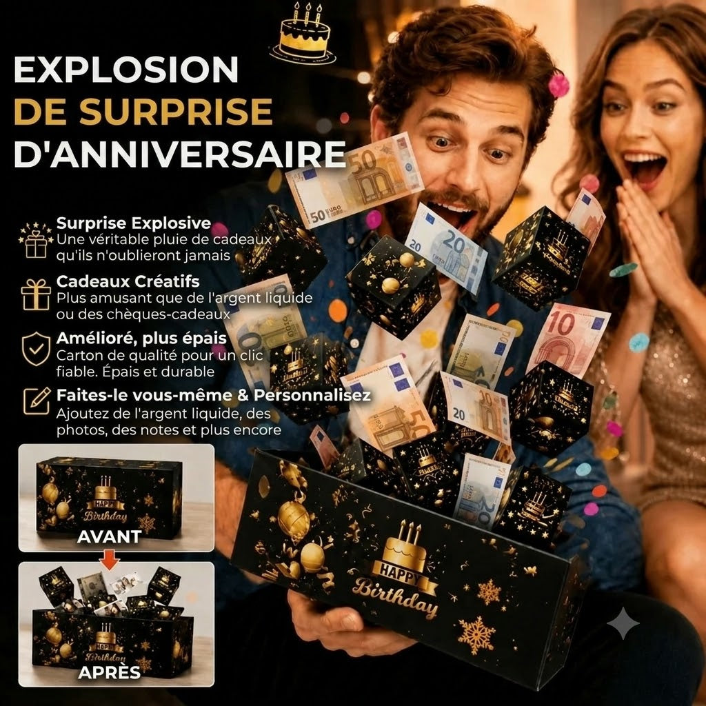Boîte surprise d’anniversaire