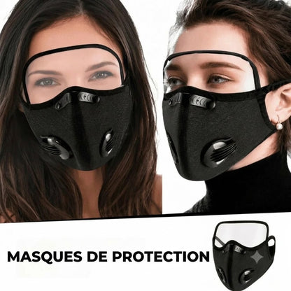 Masque Facial avec Filtre à Charbon