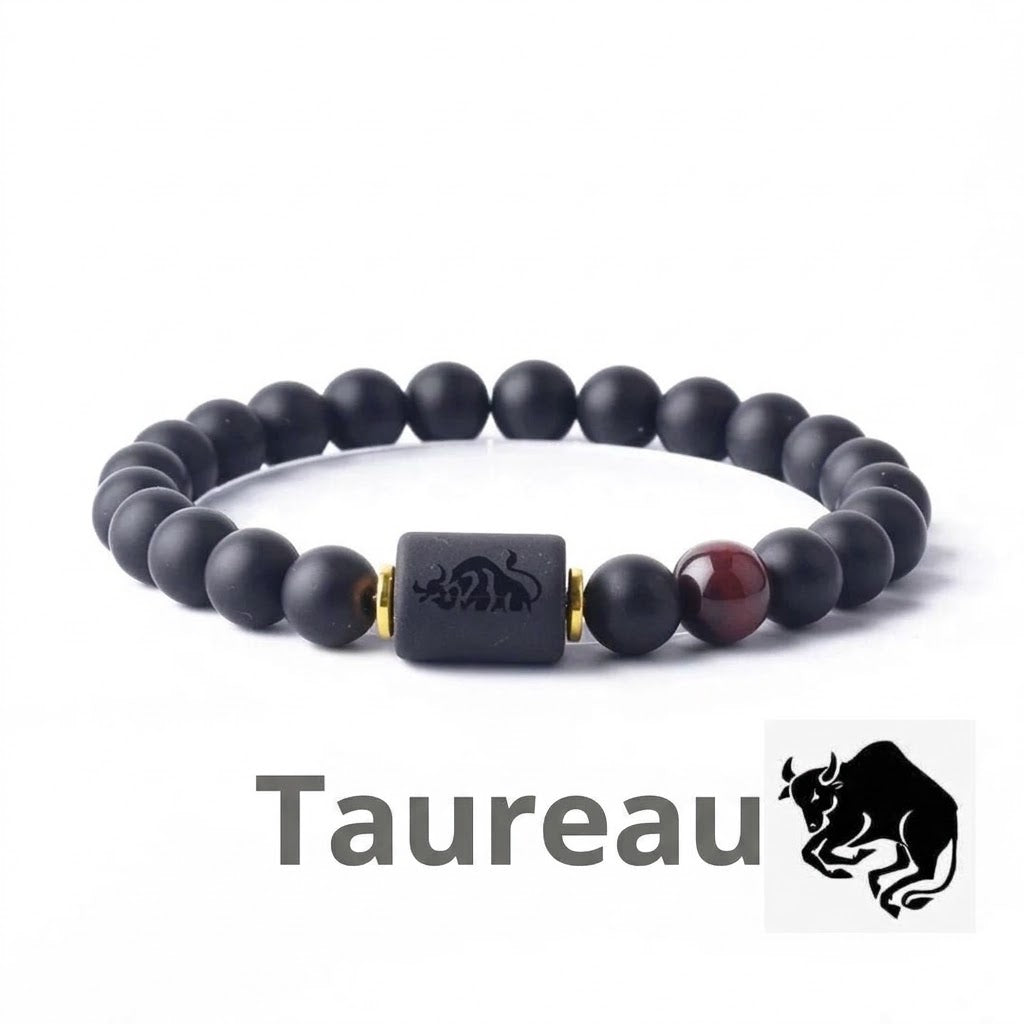 Bracelet en perles avec signe du zodiaque