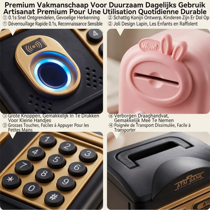 Tirelire distributeur automatique pour enfants avec mot de passe