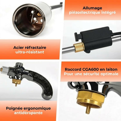 Désherbeur Thermique au Propane avec Allumage Piézo