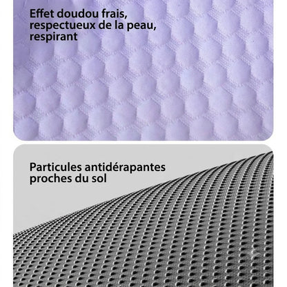 Tapis rafraîchissant en soie glacée pour chien et chat