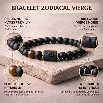 Bracelet en perles avec signe du zodiaque