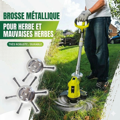 Tête de coupe de rechange pour débroussailleuse - Tête de tondeuse en fil d'acier