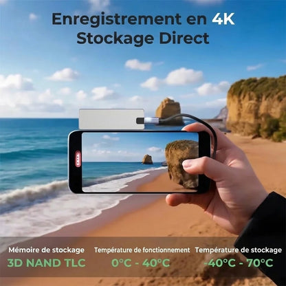 Clé USB 500 Go avec stockage externe rapide