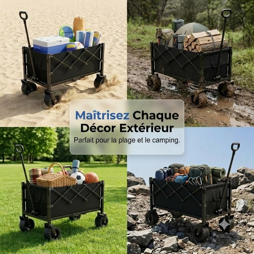 Chariot de transport pliable