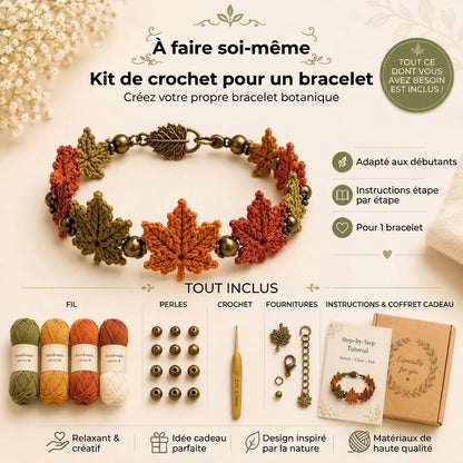 Kit de crochet DIY pour bracelets