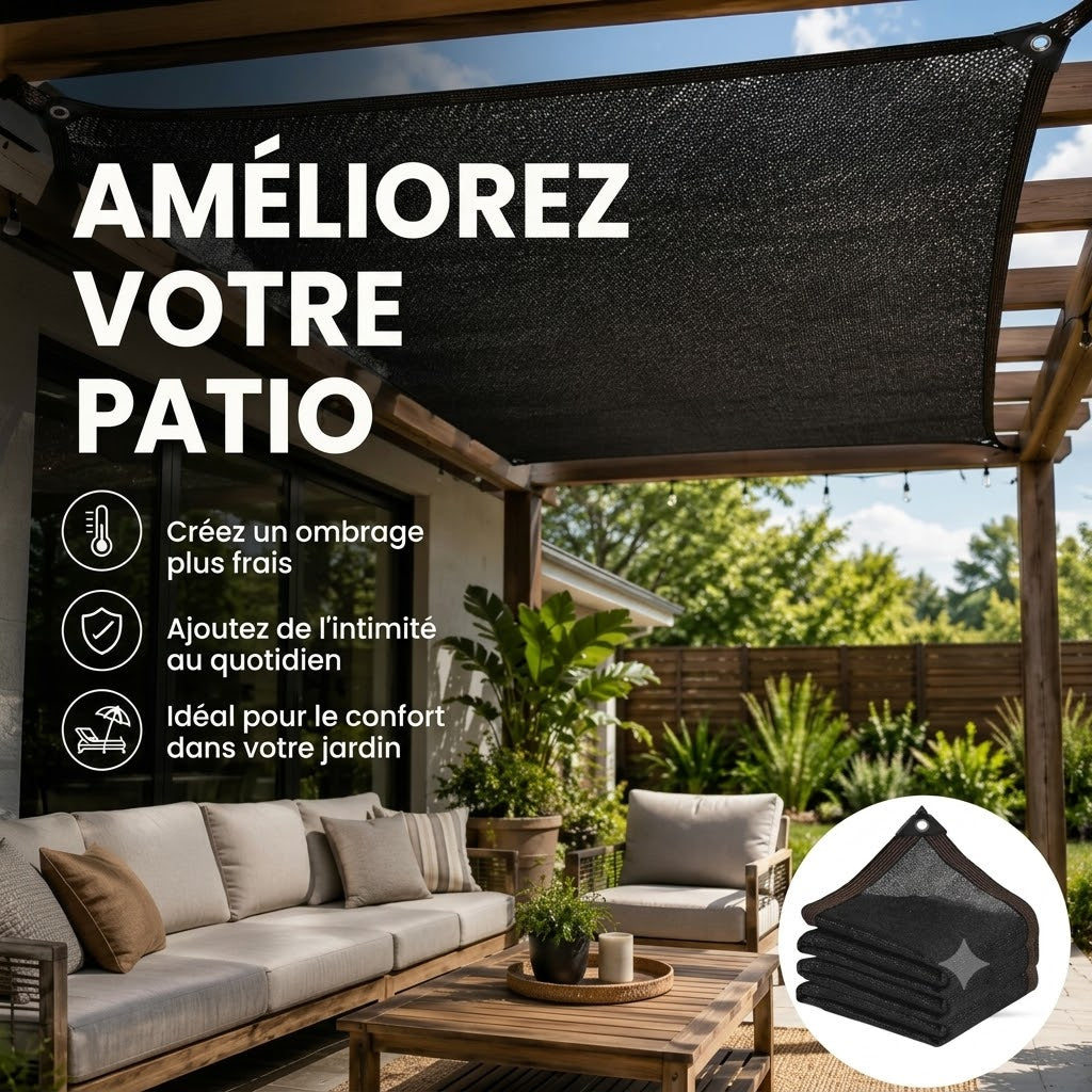Filet brise-vue anti-soleil