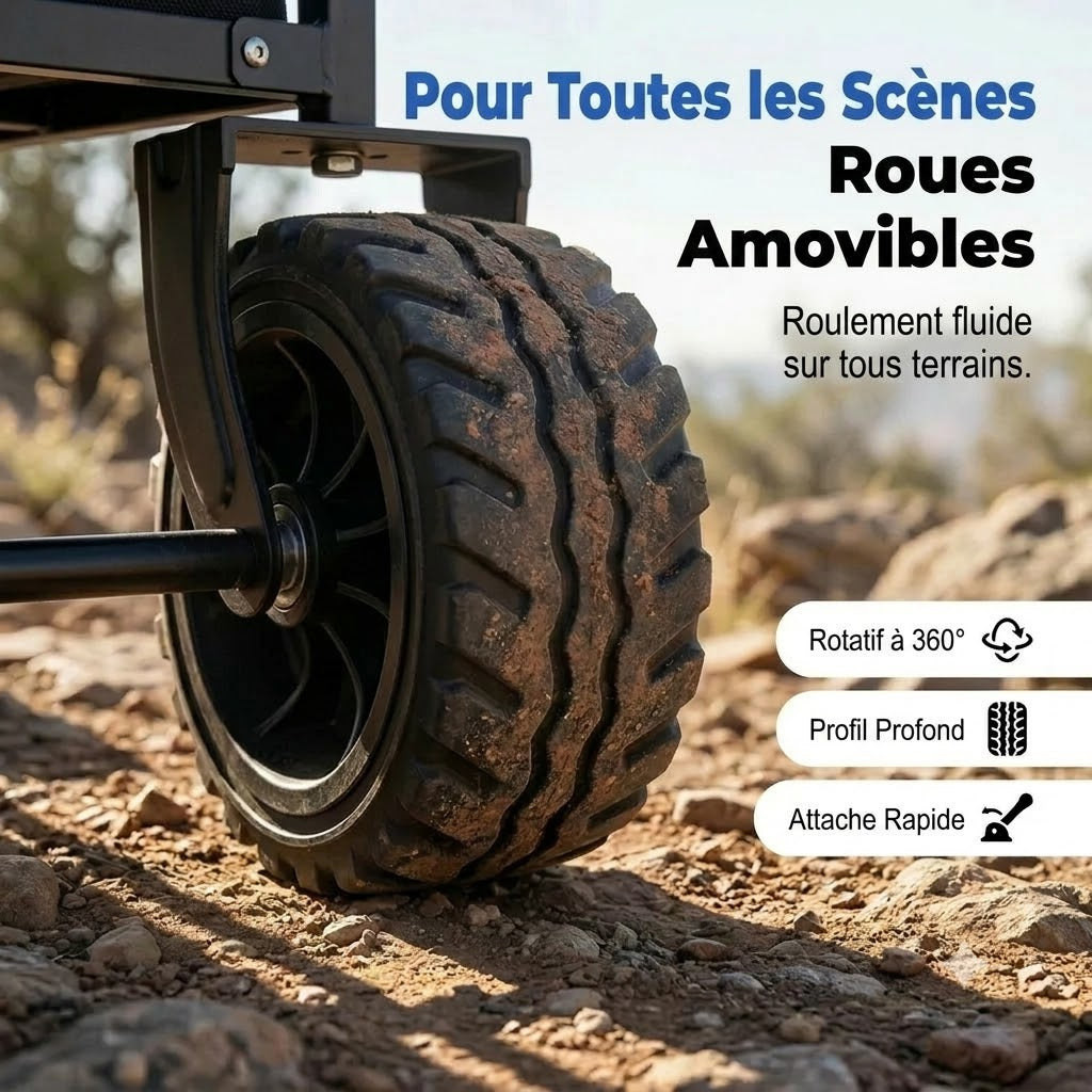Chariot de transport pliable