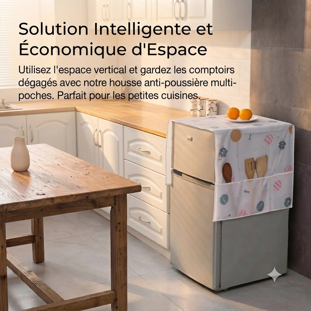 Housse de protection pour lave-linge avec poches latérales