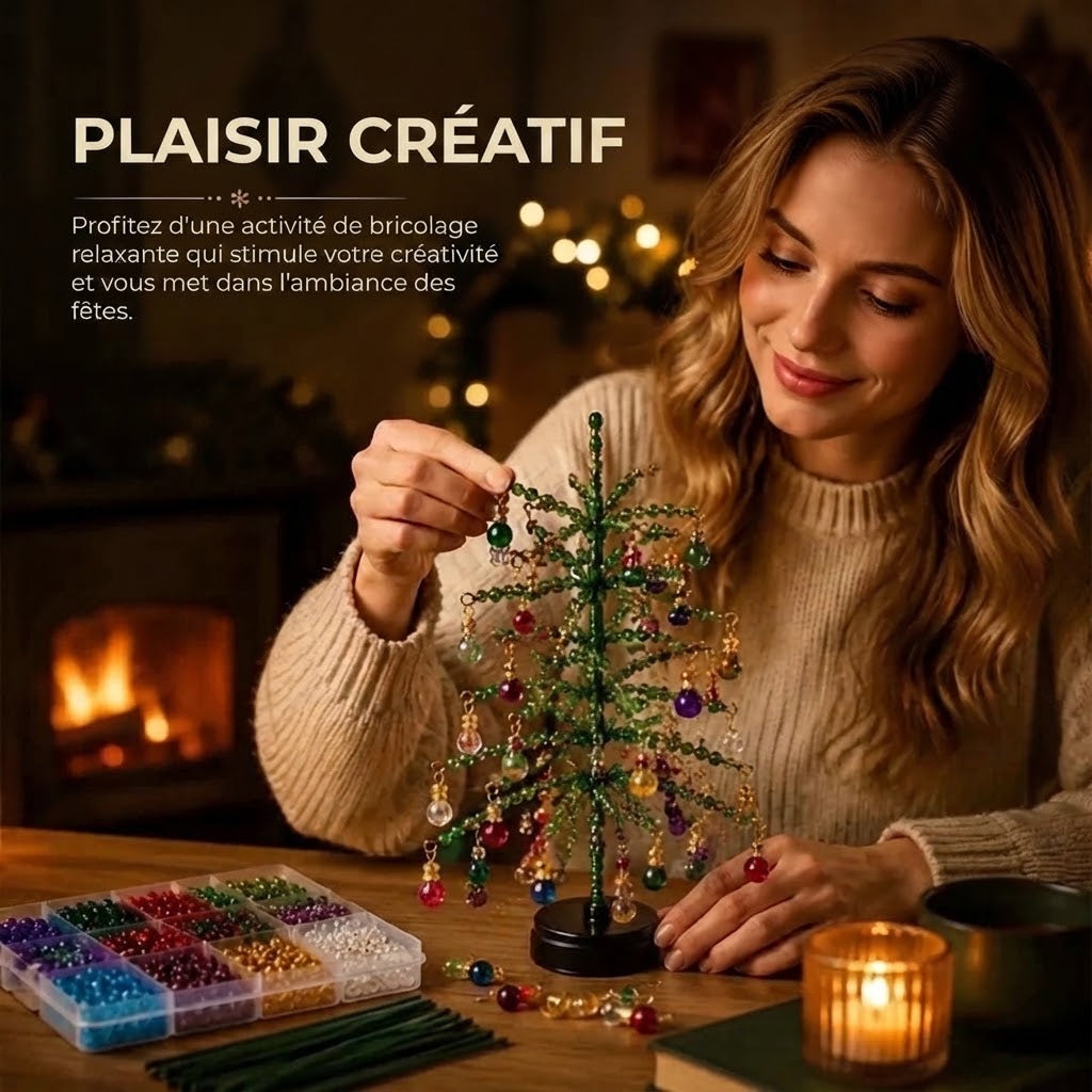 Kit DIY de sapin de Noël en perles