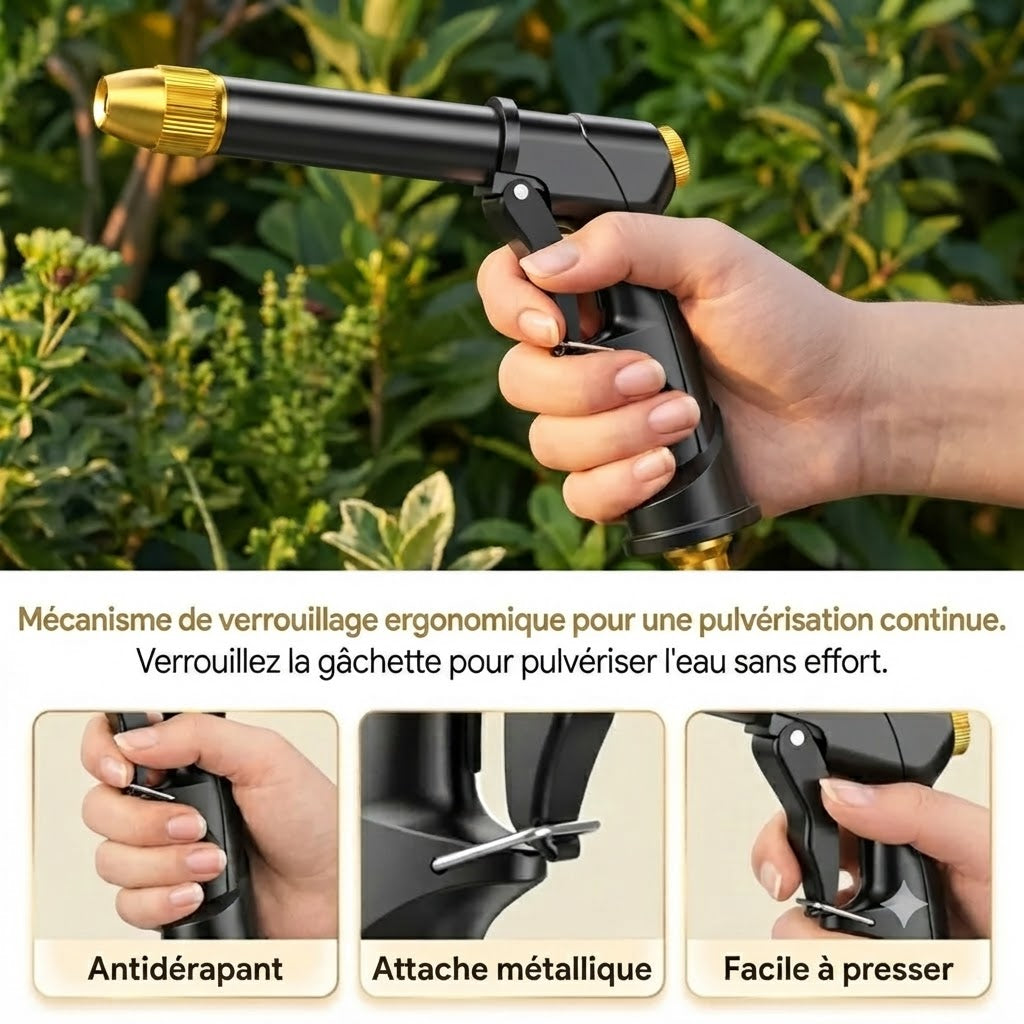Pistolet d’arrosage pour tuyau d’arrosage