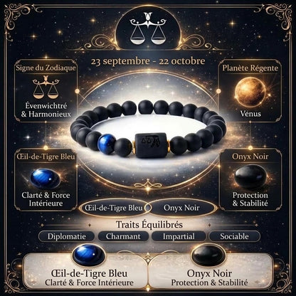 Bracelet en perles avec signe du zodiaque