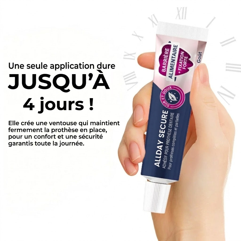 Allday Secure adhésif puissant pour prothèses dentaires