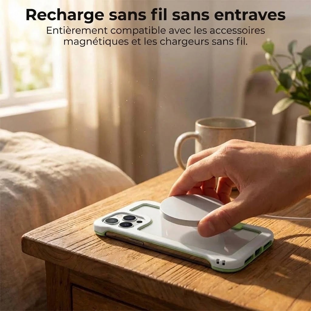 Coque bumper pour iPhone avec dissipation thermique