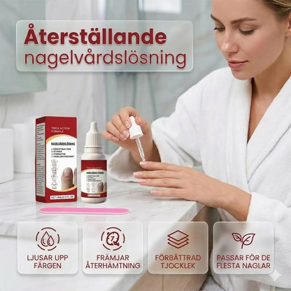 Kit de soin et réparation pour ongles triple action
