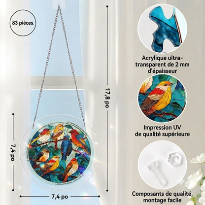 Puzzle Suspendu en Acrylique avec Attrape-Soleil de 83 Pièces