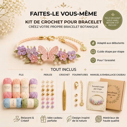 Kit de crochet DIY pour bracelets