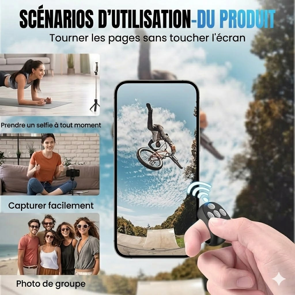 Télécommande sans fil avec contrôle au bout des doigts