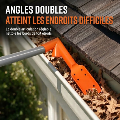 Nettoyeur de gouttières ergonomique