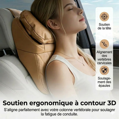 Appuie-tête de voiture en cuir PU de qualité aéronautique