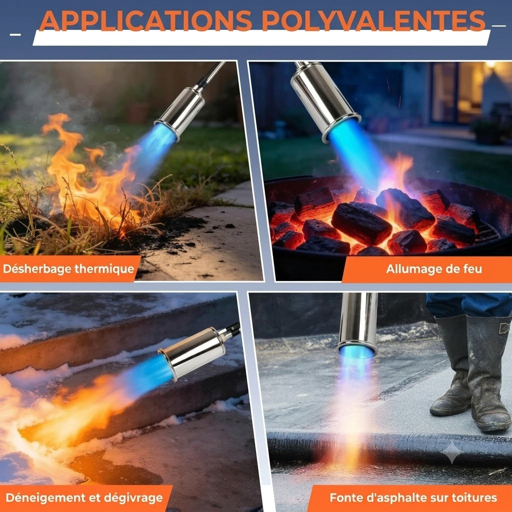 Désherbeur Thermique au Propane avec Allumage Piézo