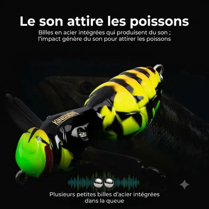 Leurre flottant en forme de guêpe