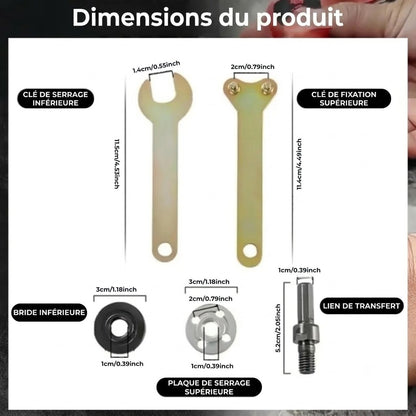 Kit de transformation de perceuse pour le meulage