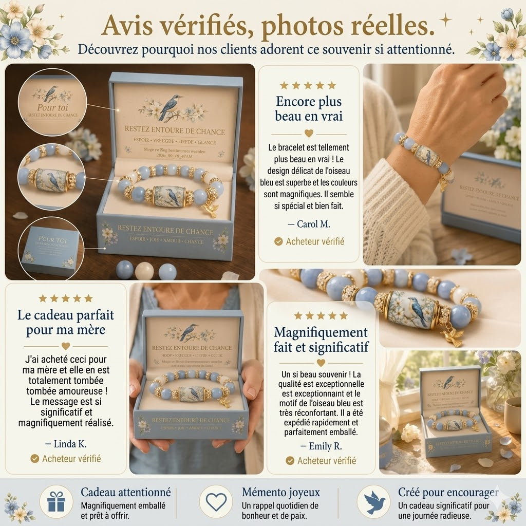 Bracelet d'espoir et de grâce élégant
