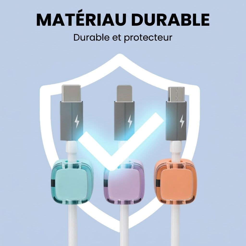Clip de câble adhésif pour surfaces lisses
