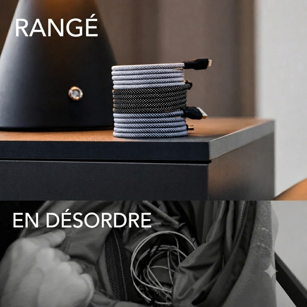 Câble magnétique MagCable – Fini les nœuds, pour toujours
