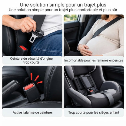 Rallonge de ceinture de sécurité pivotante pour voiture
