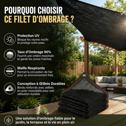 Filet brise-vue anti-soleil