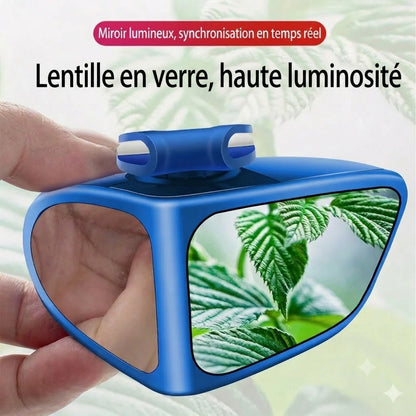 Rétroviseur double lentille avec vue d'angle mort réglable à 360°