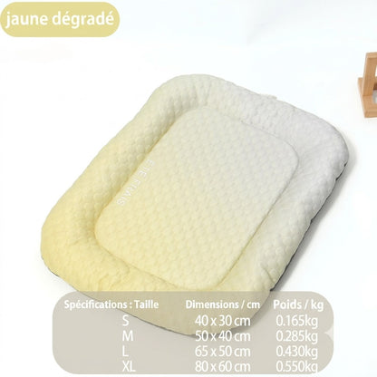 Tapis rafraîchissant en soie glacée pour chien et chat