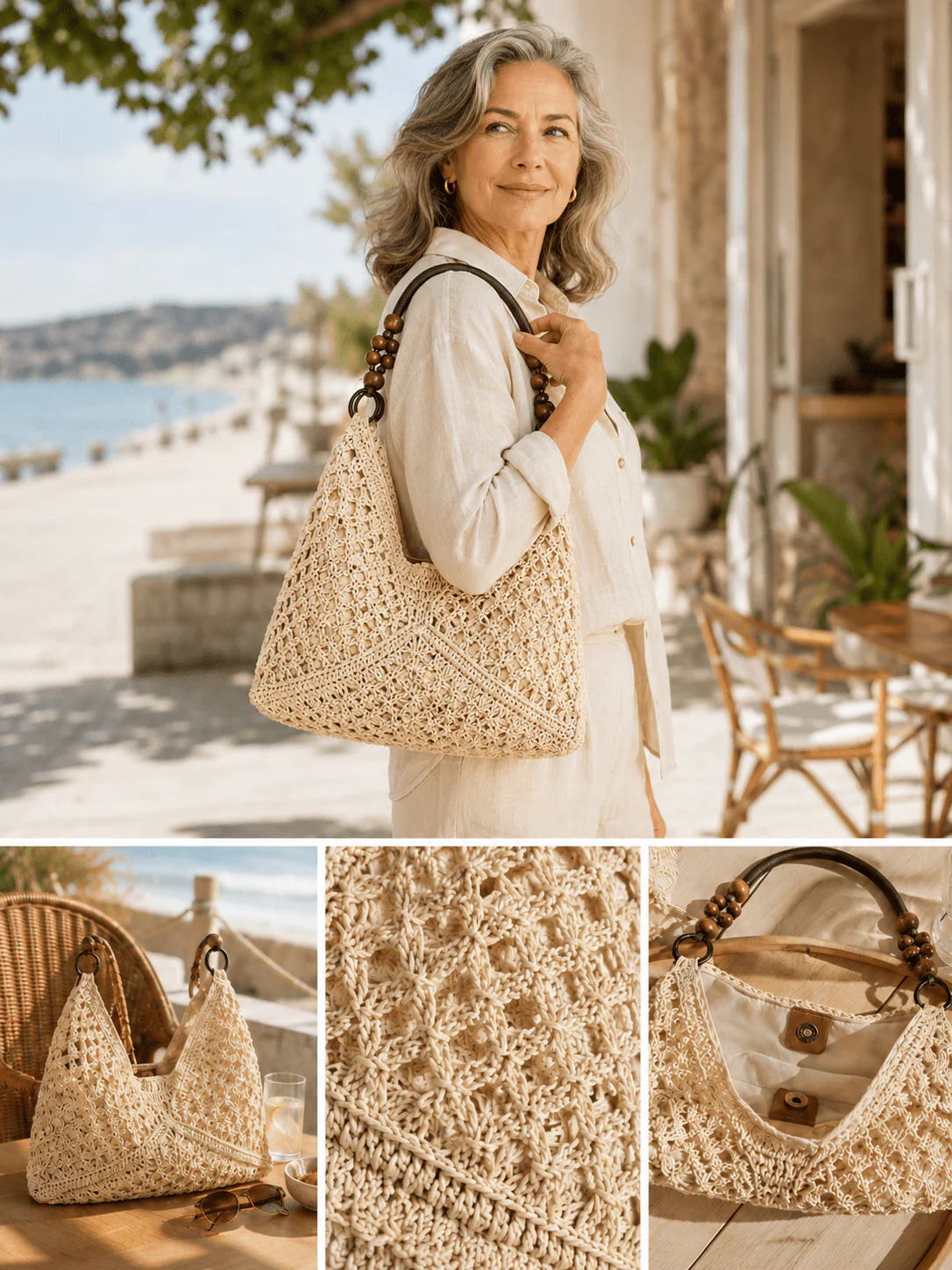 Boho Classic cabas tissé bohème