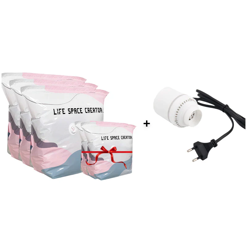 Sacs sous vide sans pompe