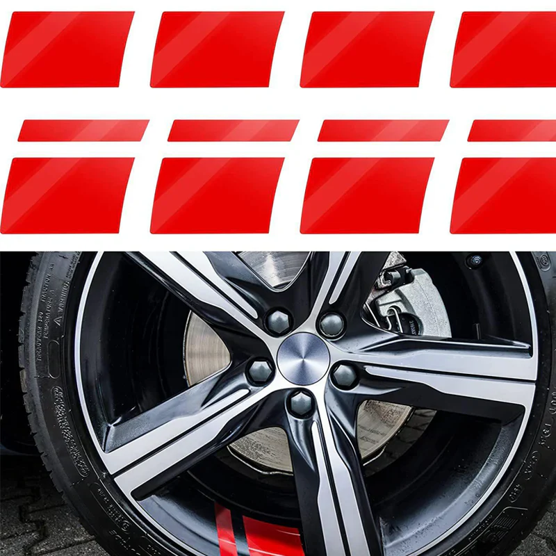Liserets de jante réfléchissants pour roues de voiture