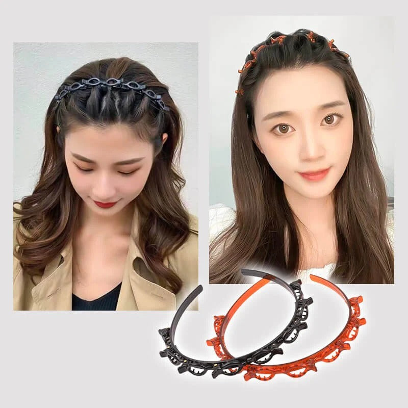Bandeau Tressé avec Pince à Cheveux