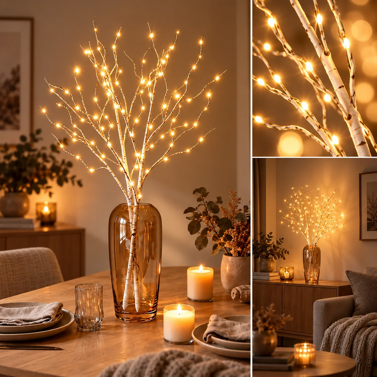 Branches décoratives LED LumiBranch à piles