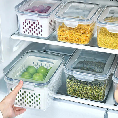 Boîte de conservation de fruits avec passoire amovible – pour rincer et éviter le ramollissement