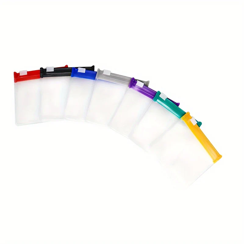 Lot de 7 sachets à pilules transparents avec fermeture à glissière – hermétiques.