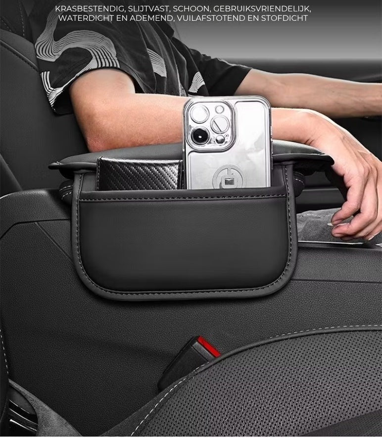 Housse d’accoudoir pour console centrale de voiture avec poches latérales