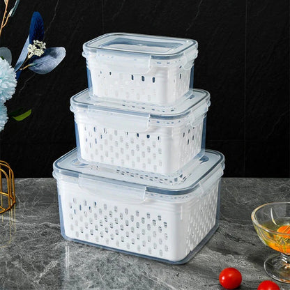 Boîte de conservation de fruits avec passoire amovible – pour rincer et éviter le ramollissement